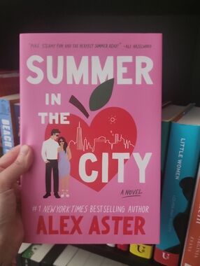 📚3/$20 Summer in the City by Alex Aster - Pink & Red Hardcover Sprayed Edges